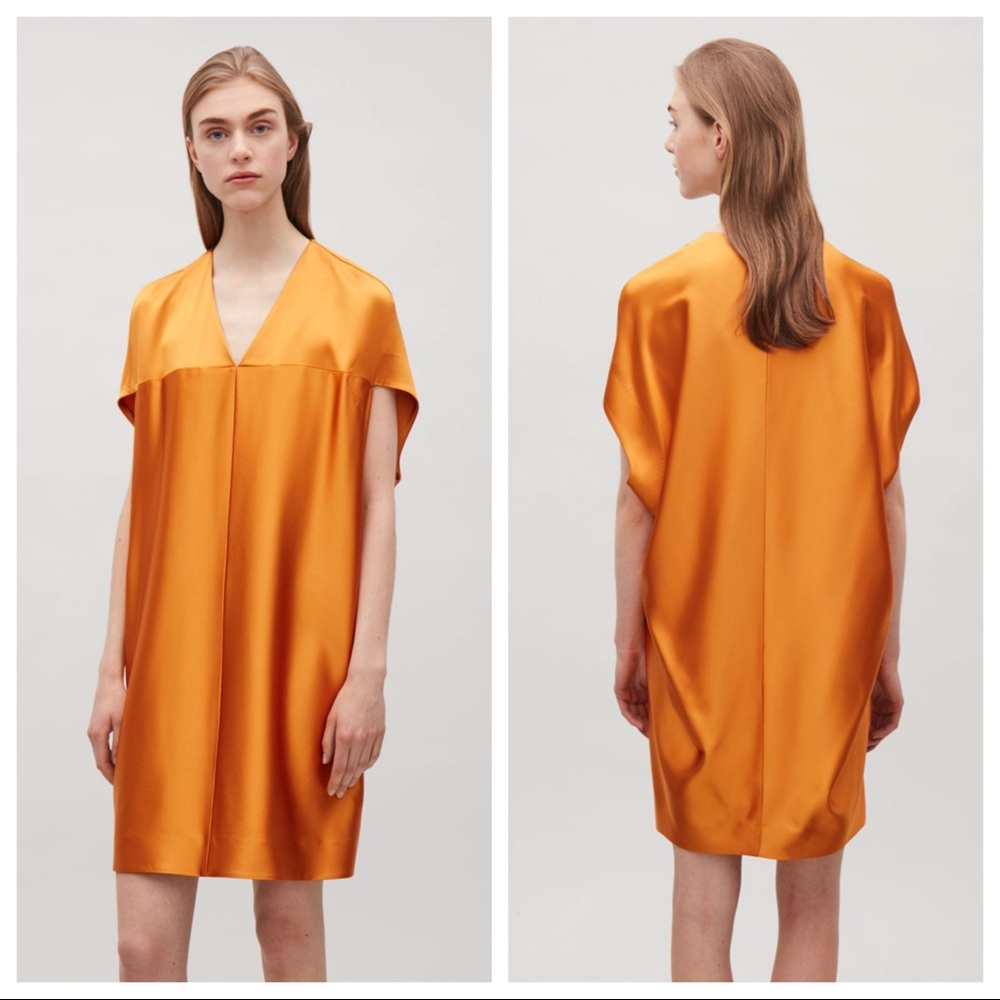 COS oversized v neck dress